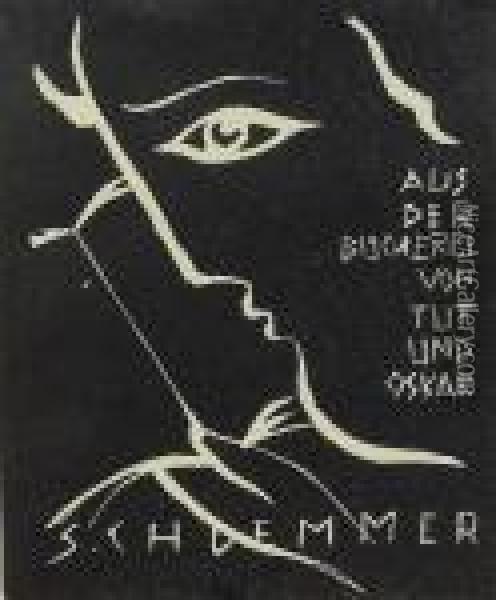 Ex Libris, Tut Und Oskar Schlemmer. Oil Painting - Oskar Schlemmer