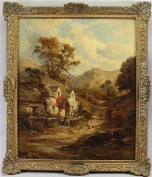 The Village Oil Painting - Edward Henry Holder