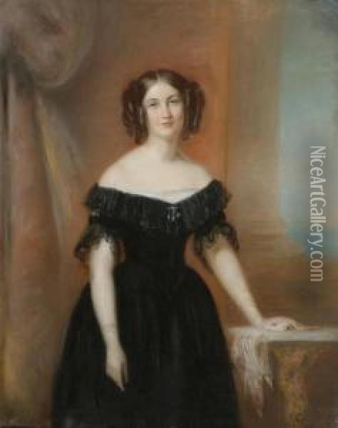 Portrait D'adele De Seillon Oil Painting - Firmin Massot