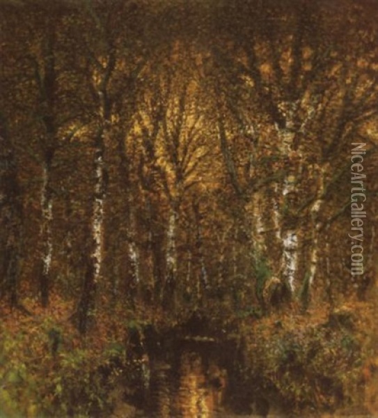 Oszi Hangulat (autumn Mood) Oil Painting - Laszlo Mednyanszky