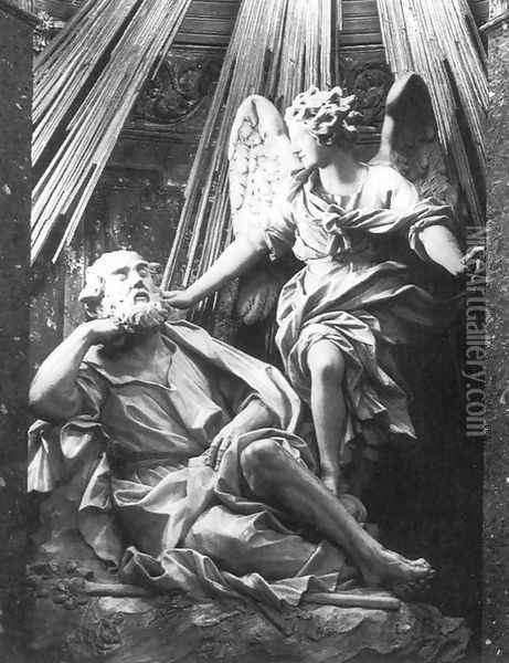 Vision of St Joseph Oil Painting - Domenico Guidi