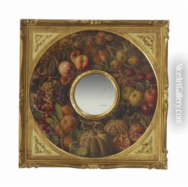 Rotondo Di Frutta Oil Painting - Giovanni Segantini