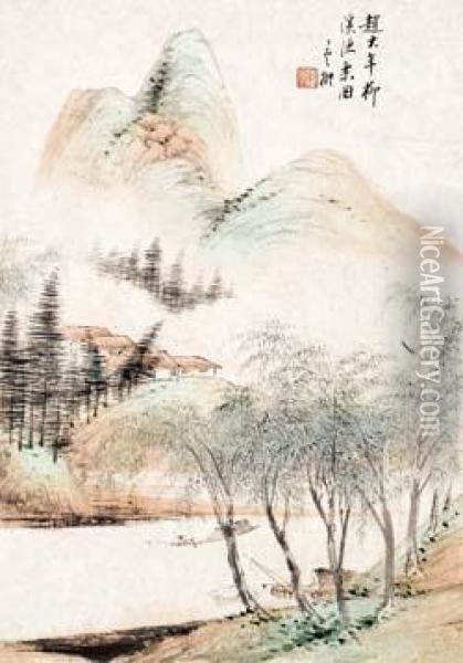 Landscape Oil Painting - Zhu Angzhi