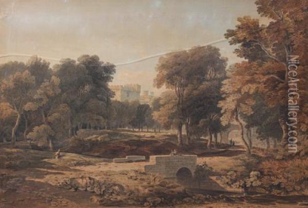 Chillingham Castle Oil Painting - John Varley