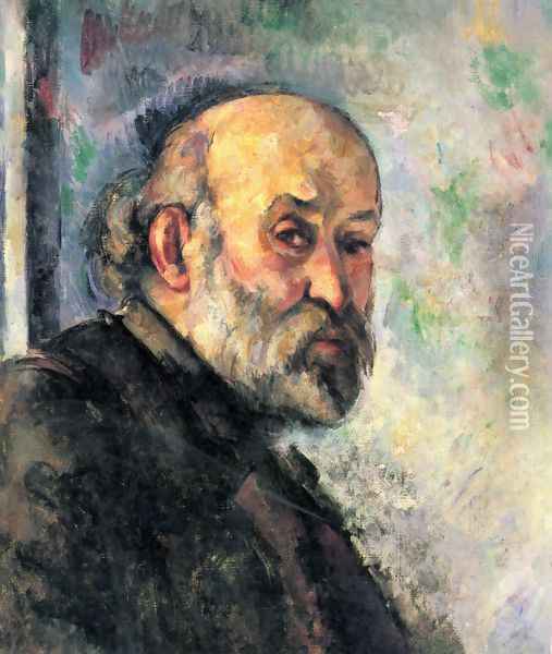 Self-portrait 1895 Oil Painting - Paul Cezanne