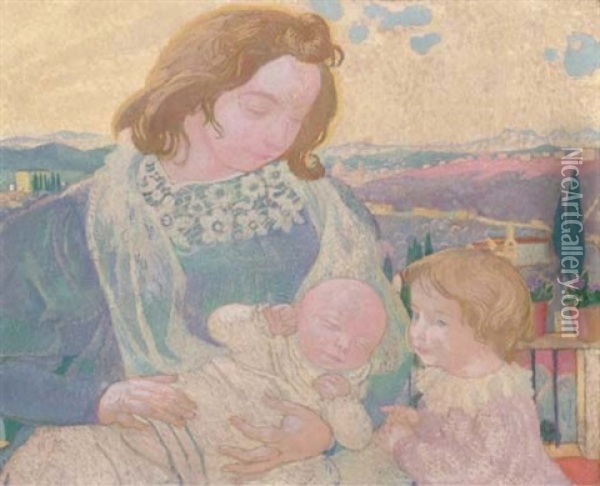 La Madone A Fiesole Oil Painting - Maurice Denis