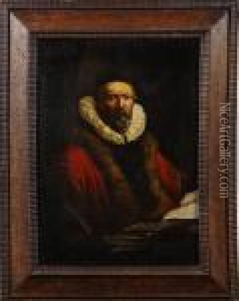 Mansportratt Oil Painting - Rembrandt Van Rijn