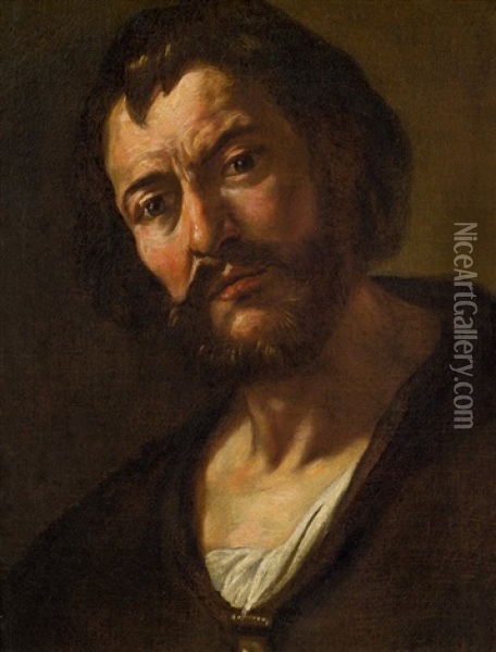 Kopf Eines Bartigen Mannes Oil Painting - Gregorio Preti