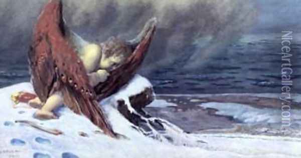 Love Frozen Oil Painting - Alfons Siber