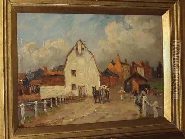 The White Mill, St. Osyth, Essex Oil Painting - Henry Charles Clifford