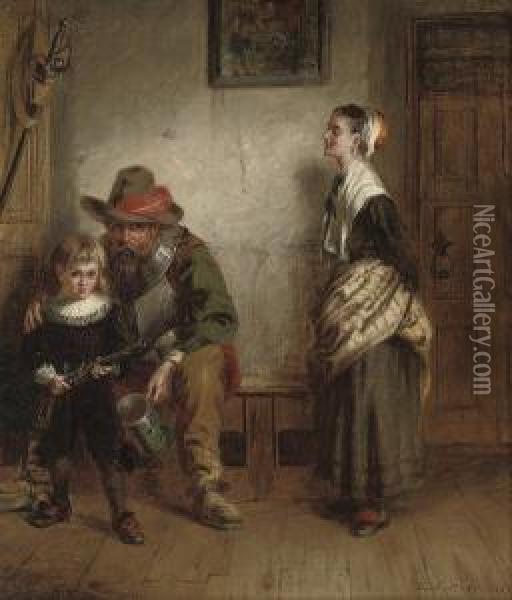 The Young Royalist Oil Painting - Laslett John Pott
