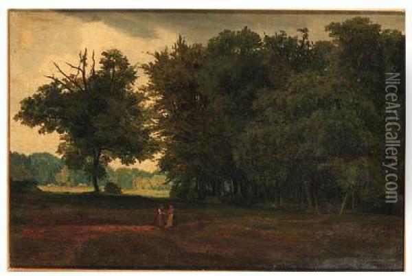 Forest Edge Oil Painting - Johann Wilhelm Schirmer