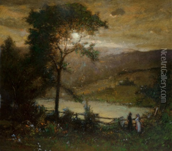 The Lake In The Hills Oil Painting - Elliot Daingerfield