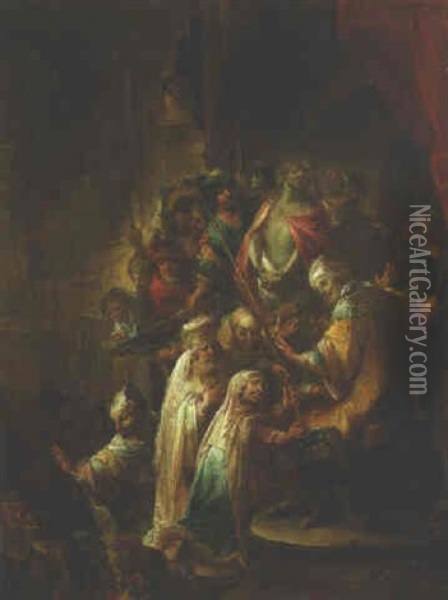 Christ Presented To The People Oil Painting - Johann Conrad Seekatz