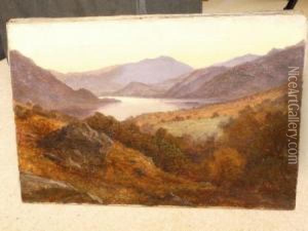 A Highland Landscape Oil Painting - Henry Lark Pratt