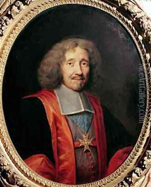 Michel II Le Tellier 1603-83 Marquis of Barbezieux Oil Painting - Robert Nanteuil