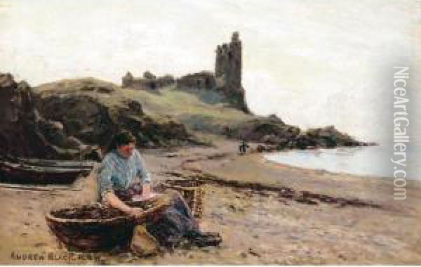 The Coastal Fort Oil Painting - Andrew Black