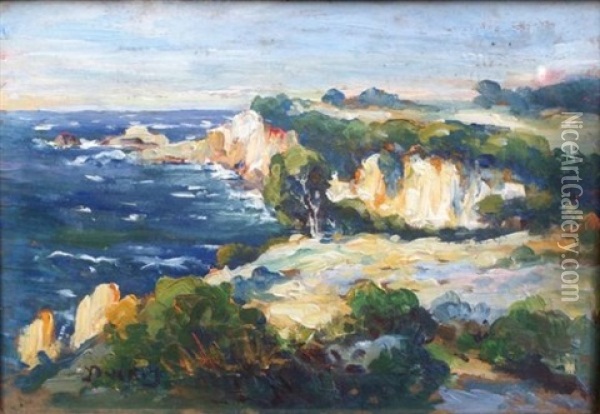 Les Calanques Oil Painting - Edouard Ducros