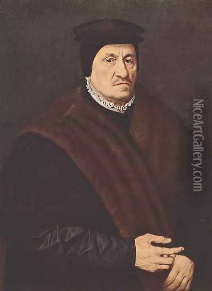 Portrait of a Patrician 1567 Oil Painting - Nicolas Neufchatel