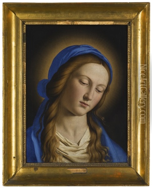 The Madonna Oil Painting - Giovanni Battista Salvi (Il Sassoferrato)