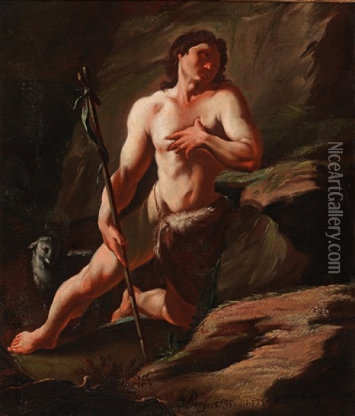 Saint John The Baptist Oil Painting - Josef Bergler the Younger