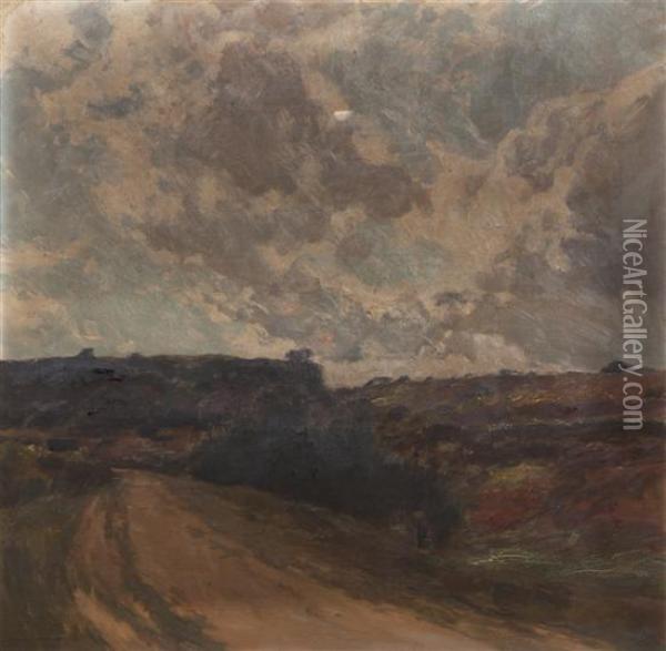 Road Through The Valley Oil Painting - Gaston de Latouche