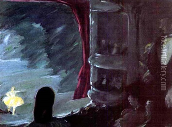Theatrical Scene Oil Painting - Georges (Karpeles) Kars