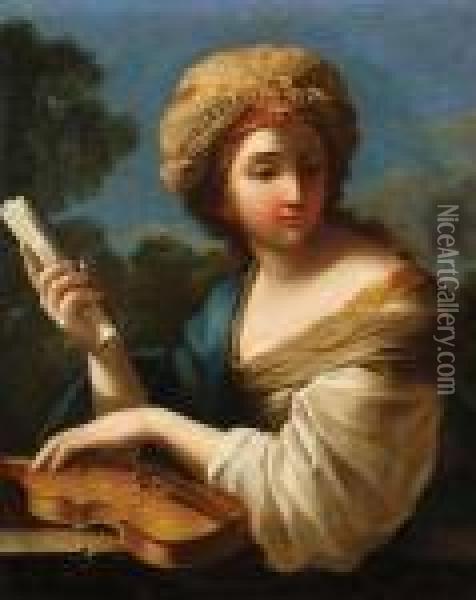 Terpsichore Oil Painting - Guercino