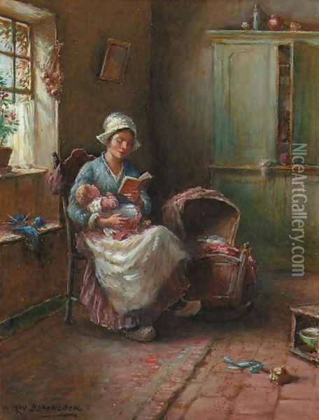 Divided attention Oil Painting - William Kay Blacklock