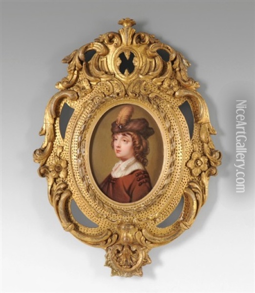 Brustbild Des Princen William Ii Of Orange Oil Painting - Henry-Pierce Bone