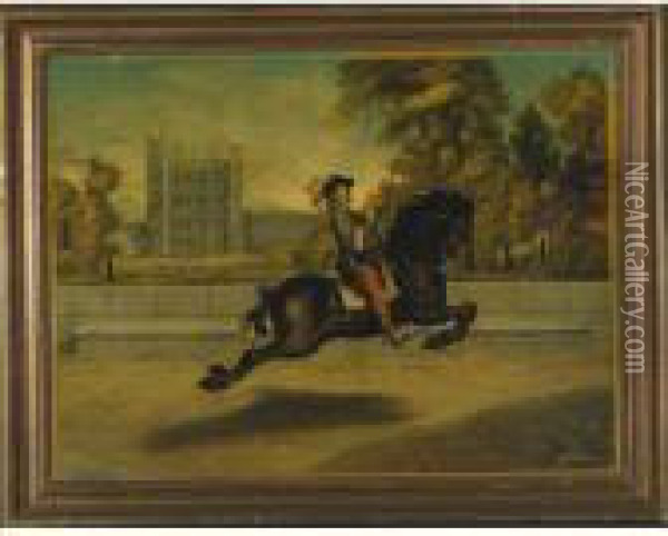 Monseigneur Le Marquis A Cheval Oil Painting - Abraham Jansz. van Diepenbeeck