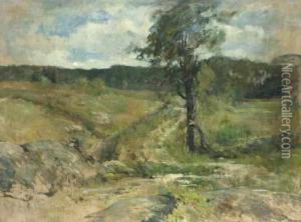 Branchville Oil Painting - John Henry Twachtman