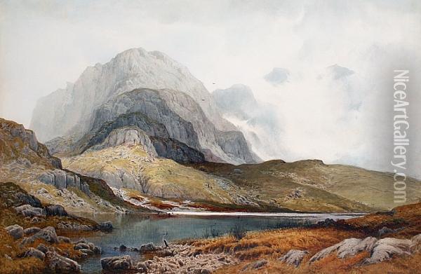 A Highland Loch Oil Painting - Frederick Clive Newcombe