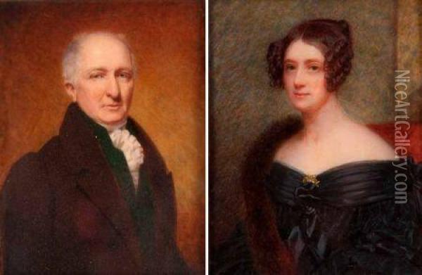 Mr And Mrs David Boyle Oil Painting - William John Newton