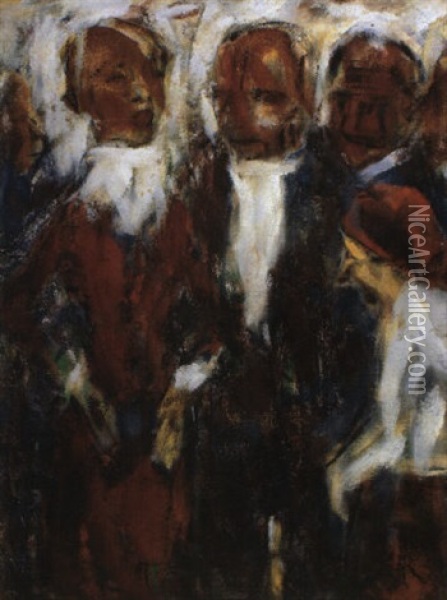 Sangerin I Oil Painting - Christian Rohlfs