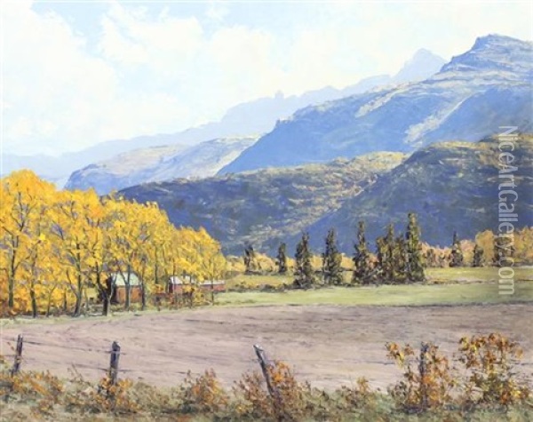 Uncompahgre Valley Oil Painting - James Emery Greer