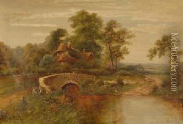 Rural Landscape Oil Painting - Octavius Thomas Clark