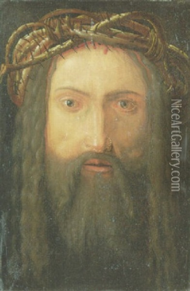 Christ Crowned With Thorns Oil Painting - Albrecht Duerer