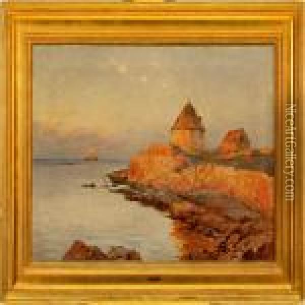 View Of Christianso Oil Painting - Frederik Winther