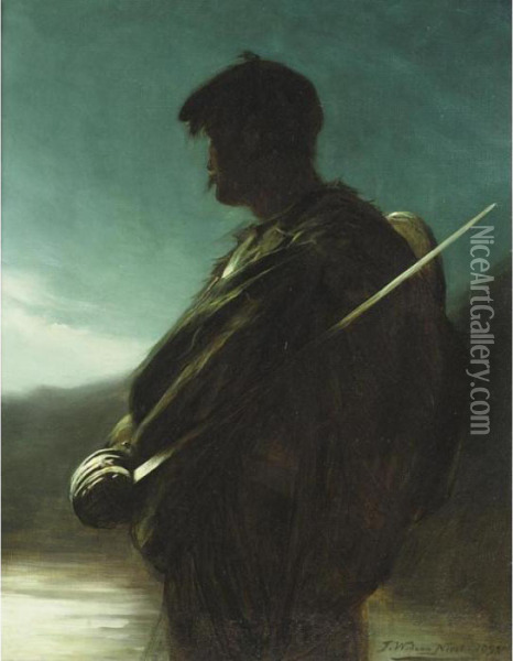 The Highlander Oil Painting - John Watson Nicol
