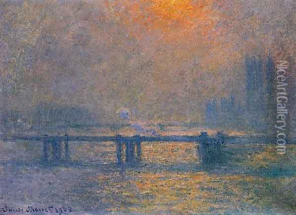Charing Cross Bridge The Thames Oil Painting - Claude Oscar Monet