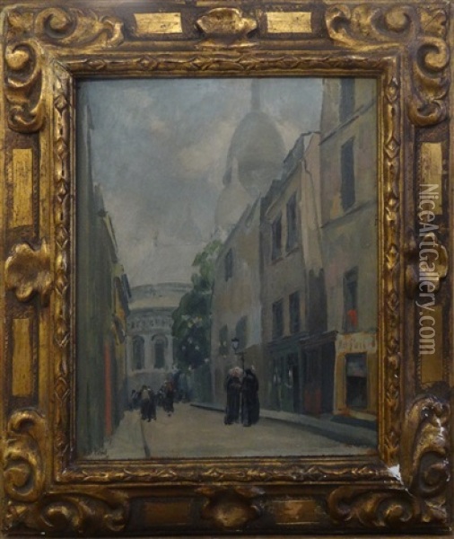 Religieuses A Montmartre Oil Painting - Elie Anatole Pavil