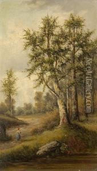 Signed Oil Painting - Gustav Zorn