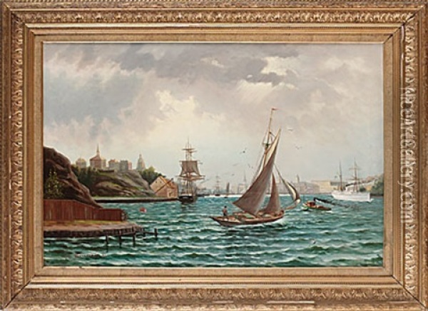 Stockholms Inlopp Oil Painting - Alfred Wetterstroem
