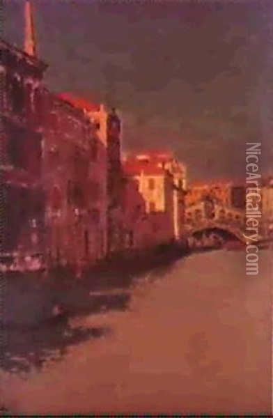 The Rialto Bridge, Venice Oil Painting - Walter Sickert