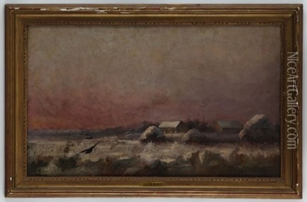 Atelier De Paysage Hivernal Oil Painting - Gustave Courbet