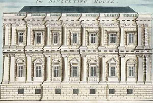 Banqueting House Whitehall Oil Painting - Robert Morden