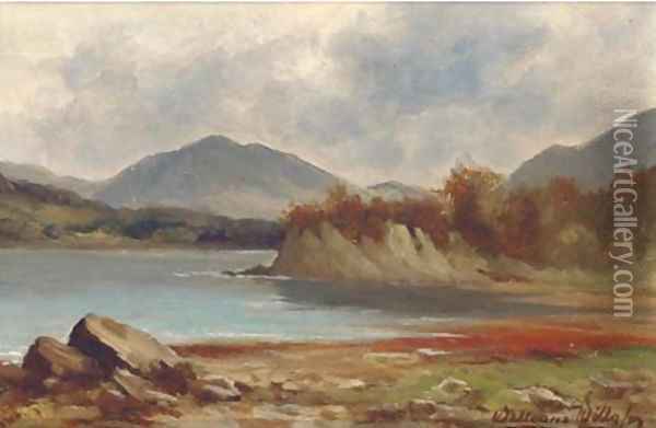 A lakeland landscape; and Another similar Oil Painting - James William Wells