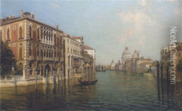The Grand Canal, Venice Oil Painting - Bernardo Hay