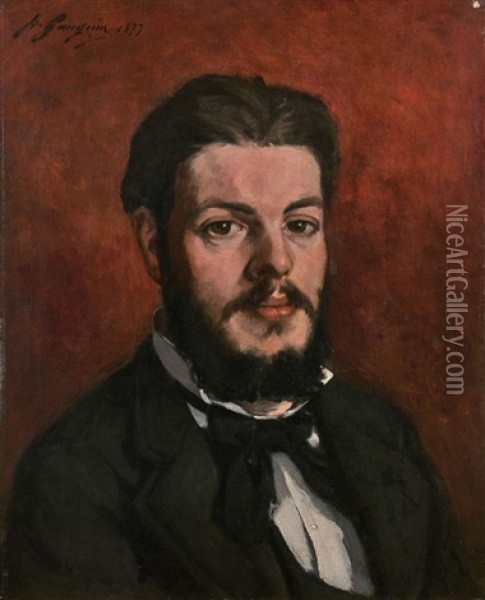 Portrait De Claude Antoine Charles Favre Oil Painting - Paul Gauguin